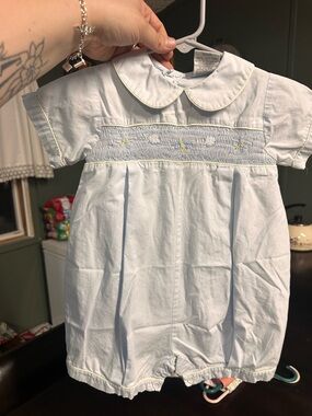 Small estates smocked romper
